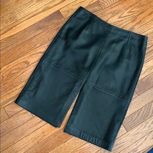 Cache 100% Leather Skirt